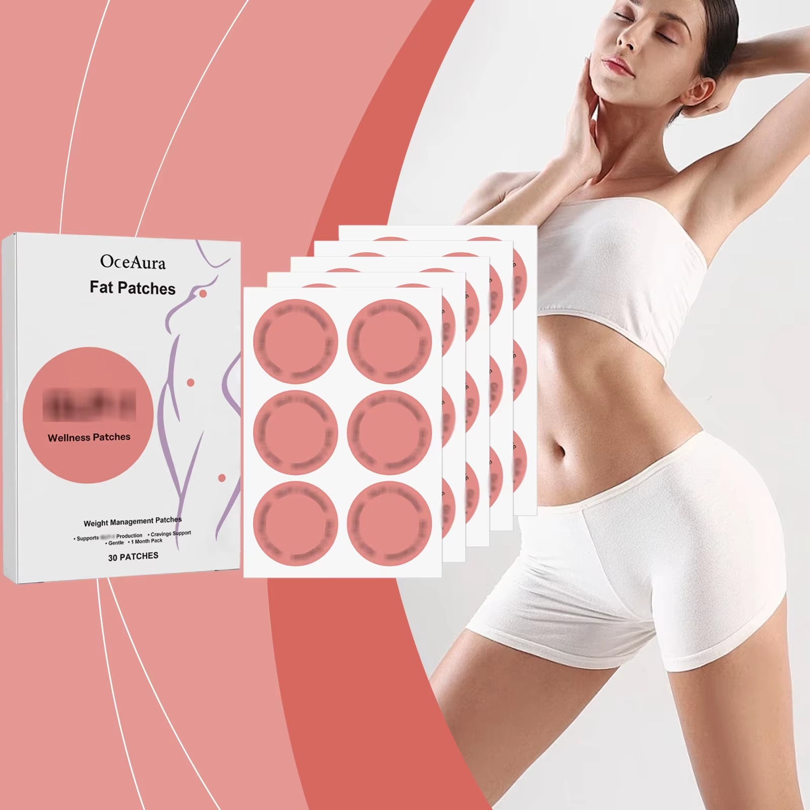 GLP-1 Patches Appetite Control Belly Fat Burner Weight Loss Insulin Regulator Control of Weight Sculpting Shaping Body