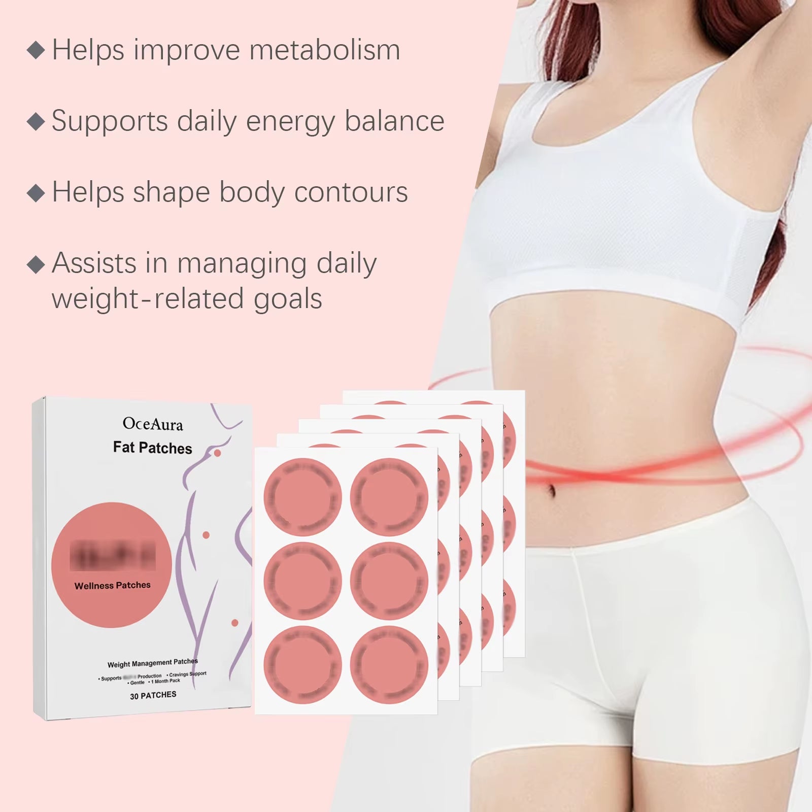 GLP-1 Patches Appetite Control Belly Fat Burner Weight Loss Insulin Regulator Control of Weight Sculpting Shaping Body